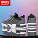 Chaussures masculines guerrières printemps et été Mesh respirant papa chaussures sportives à la mode et chaussures de planche décontractées 4840 gris 41