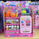 Migne Pet House Mini chaton Care Girl Small Animals Simulate Bathing Toys Gift's Gift 1368-78 Crème de neige colorée