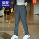 Romon Men's Casual Pants 2025 printemps et automne Nouvelle affaires droites en vrac papa porte un pantalon long à la mode # 838 Black and Grey régulier 28 (90-105jin [Jin est égal à 0,5 kg] subvention)
