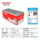 AUCMA commercial combination island cabinet commercial horizontal combination display cabinet large capacity glass door refrigerator ice cream display cabinet supermarket frozen ice cream dumplings 702 liters [1.9 meters without lights, first-class energy efficiency] SD-702