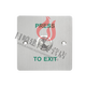 Panneau de commande d'accès imperméable extérieur Auto-réinitialisation 86 Bouton de porte de type étroite Longue colonne Bouton d'ouverture de porte étanché