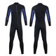 Gu Jian Mu Winter Swimming Warm Swimsuit Men's Wet Suit Hooded Thickened 3 Coldproof Wet Surf Suit Snorkeling One-piece Wet Suit 3mm Black Blue Hemmed XL