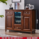 Zifei (Zifei) Máquina de barra de té de madera maciza Dispensador de agua doméstica Totalmente Automático Chino 2024 Nuevo gabinete de sala de estar Integrado 6626 colores con hielo cálido