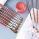 
Wolf hair gouache brush round head oil brush flat head set acrylic watercolor gouache art student 6 pieces [13579 11] line pen box