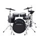 MEDELI MZ729 tambour électronique tambour professionnel tambour haut de gamme Performance haut de gamme tambour mat à grain de bois noir mat 5 tambour 3 cymbale MZ729 [cavité de 12 pouces tambour de serpent indépendant]