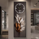Xiaoxiao Painting Zhong Family Daye Dayuan Entrance Decoration Drawing Clock Wall Clock Living and Dial Light Dial Corridor Wall Light Hanging DQ6198 [Dial No Light Style] 35 inches [30*90cm]