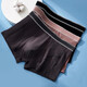 Langsha Men's Underwear for Men Pure Cotton Boxer Shorts Men's Men's Breatte Boot Boxer Shorts HD1048 Sous-vêtements pour hommes rayés - noir + gris + haricot L