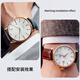 Shengmeirui Ersatzking-Gurt echte Leder-Männer Kunlun Canghai Serie Klassische Business-Studentin Frauenpaar Cowide Schnellverkaufssportgurt 3874/3886/5844/51154 Brown-D Gold Schnalle 14mm