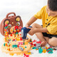 Boîte à outils assemblée à vis de vis à vis pour enfants Wanre 1 à 3 ans