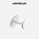万宝龙（MONTBLANC）男士黑色简约袖扣116642男士礼物