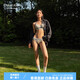 Calvin Klein同款CK内衣女士无钢圈轻运动背心文胸性感比基尼内裤套装 QP3271OUB1+F3787AD001-太空黑 XS 文胸S+内裤
