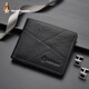 Hush Puppies Sac en cuir authentique pour hommes d'entreprise pour hommes Coup de carte légers de grande capacité Gift portable Gift Pratique pour papa à mari HC-2111208W-576 Portefeuille court