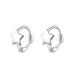 Guanpuge Fat Donglai same style pt950 platinum earrings for women PT950 star earrings simple and versatile platinum plain hoop earrings platinum star earrings