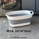 Pet dog cat bath basin cat Teddy special bath basin bathtub puppy bath bucket cat basin foldable gentleman gray 12 Jin Jin equal to 0.5 kg with drain outlet inside without bracket