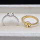 Toto Pearl Ring Rest Air Rest Diy Accessories S925 Silver Open Finger Ring 8-10SN1049 Platinum Empty Rest does not contain pearls