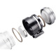 Copa de vidrio Sino Vidrete Portable Portable Portable Copa de té Portable Filtro de automóviles Hombres Negocios Copa de agua transparente 6015 [Gran capacidad] Tapa de copa de anillo de elevación 695ml - Modelo de celebridades