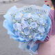 FUYU Flower Pavilion Flower Express Flower Regalo Broken Ice Blue Rose Bouquet Regalos de regalo de cumpleaños para la novia All-China Entrega en el día [Star Love] 11 Broken Ice Blue Rose Dy679