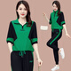 Woodpecker Ice Silk décontracté ensemble féminin 2025 Été Nouveau Âge de mode en liberté réduisant les vêtements de sport à manches courtes (684) Orange M (suggéré 100 Jin [Jin est égal à 0,5 kg] ou moins)