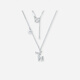 Saturday Fu PT950 platinum necklace Yilu You You B0613476 about 3.82g 40+5cm birthday gift