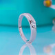 Guanpu Pavilion Fat Donglai's same style pt950 platinum couple ring PT950 moissanite new misaligned micro-set men and women marriage request, women's model (size 8-24, take a photo and leave a message)