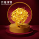 六福珠宝囍愛系列足金锦绣佳缘金绣球花黄金戒指婚嫁礼 计价 020796RA 12.28克(含工费1695元)