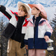 
Disney children's jacket three-in-one spring and autumn girls' jacket autumn winter outdoor autumn clothes TD3DS016 pink white 130