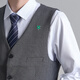 诗筠（SHIJUN）高端胸针奢侈品牌高级感2025新款西服男士精致时尚 锆石四叶草胸针[银色]
