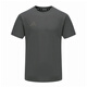 Adidas T-shirt men's summer sports breathable thin loose cotton short sleeves dark gray/light gray XL
