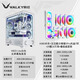 VALKYRIE VK03 LITE gaming case with display sea view room panoramic column-free touch screen ATX back plug 360 water cooling 270 full view white game screen computer case VK03 Lite white + A360 water cooling + prism fan*7