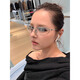 Sisyphus Retro Internet Prominente Europäische und amerikanische Sonnenbrille Frauen High-End-Modetrendy Cool Y2K Metal Oval Sonnenbrille UV Schutz Silber Rahmen Weißes Quecksilber Silber