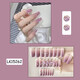 
Purple Butterfly Wearing Nail Art Long Whitening Hand-Style Fake Nail Plate Finished Nail Plate Nail Plate L15258 Dark Night Butterfly [Free Tool Kit 5 Piece Set