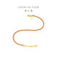 Chow Tai Fook Good Luck Red String Gold Bracelet (labor cost 420) 15cm approximately 3.05g EOF1468 New Year gift