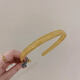 Suyi embroidery Korean acrylic 2024 new jelly hairband with teeth plastic anti-slip hair wash face headband hairpin female headwear yellow