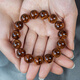 
PZI luxury high-end Hainan Huanghuali butterfly pattern bracelet old material sea yellow bracelet facing the eyes grimace pattern cultural Buddhist beads HHP15259 (Sea yellow 1.5 butterfly pattern)