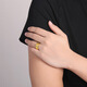 Saturday blessing gold ring men's wealth ring pure gold 999 birthday gift price AA011382 living mouth No. 16 about 5.44g