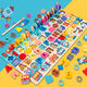 
Yusenyi children's digital building block assembly toys baby 1-2 weeks, 3 years old, 5 boys and girls use brains and early education intelligence puzzle color box model - five-in-one binary board