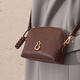 Banpo Decoration Family (bampo) new gourd shell mobile phone bag cowhide vegetable tanned fashion shoulder clutch bag coin women's bag birthday gift chestnut brown