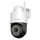 Polizei- und Fernsehbetreuung Home Outdoor Kamera Wasserdichtem Monitor 360 Grad Kein toter Winkel mit Nachtsicht Panoramic Rotary Ball Machine Outdoor 4G lebenslange kostenlose Verkehrs-WLAN-WLAN-Mobiltelefon-Fernbedienung [4G lebenslangfreier Verkehr] Plug-In + No-Network benötigt + 64g