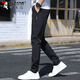 Woodpecker (Tucano) Hosen Herren-Casual Hosen Herren Frühling und Sommer Straight Sports Hosen Trendy und vielseitige High-End-Hose schwarz 33