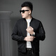 Aoshengte Light Luxury Herren -Freizeitjacke trendy und gutaussehend 2025 Neue Spring Baseball Jacke Herren Spring Top 9227# Black XL 52/175