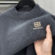 Laorentou Plus Séter de cuello de cuello de terciopelo en terciopelo para hombres en otoño e invierno de mediana edad y hombres jóvenes en cálido suéter de camisa de base de punto interno tendencia de hombres 9859 negro 4xl recomendado 185-210Jin [Jin equivale a 0.5 kg]