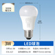 OPPLE LED bulb E27 screw bulb 3w-warm white light 3000K 1 piece commercial high-power light source