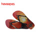 Havaianas Hype III Plage des tongs masculins pour hommes Summer Seaside Outdoor Outdoor Casual Pheppers peut être porté à l'extérieur de 6196-Black / Peach 43-44 Brésilien Code