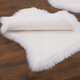 TLXT sofa cushion winter plush light luxury high-end pure wool sofa cushion winter thickened light luxury style leather modern simple white background gray pointed Australian sheepskin 15p (15565cm round at both ends)