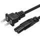 Repree eignet sich für Rigal Rigal RD-850/853/828/E1/B2/M1/I21/22 Projektor Netzkabel 805/810/816/B10/E21PRO Ladekabel [Schwarz] Nationales Standard-8-Word-Schwanzanschlag 1,5 Meter