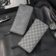 SMVP Men pour hommes, longue capacité, portefeuille multi-cartes, portefeuille multifonction d'entreprise pour hommes, donnez des cadeaux à son mari, motif noir