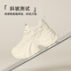 ZHR Dad Schuhe für Frauen dicker alleinighöhenverstärkter vielseitiger Frauenschuhe Retro Freizeitschuhe für Frauen G728 Beige 39
