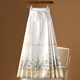 
New Chinese style modified horse face skirt autumn and winter 2025 new adult Hanfu daily wearable half-body long skirt for women 9893 black S