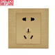 Delixi Switch Socket CD831 Champagner Gold gebürstet Gold 86 Typ versteckte Fünf-Loch