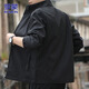 Veste Romon Men's Spring Business Veste de banlieue masculine Collier de support décontracté Vêtements pour hommes noir xl